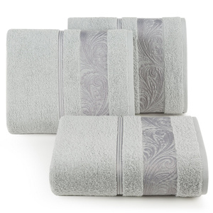 Towel 50 x 90 Bath Terry Sylwia1 03 Silver
