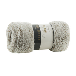 Koc 70 x 160 Mikrofibra Baranek Koala Beż+Biały