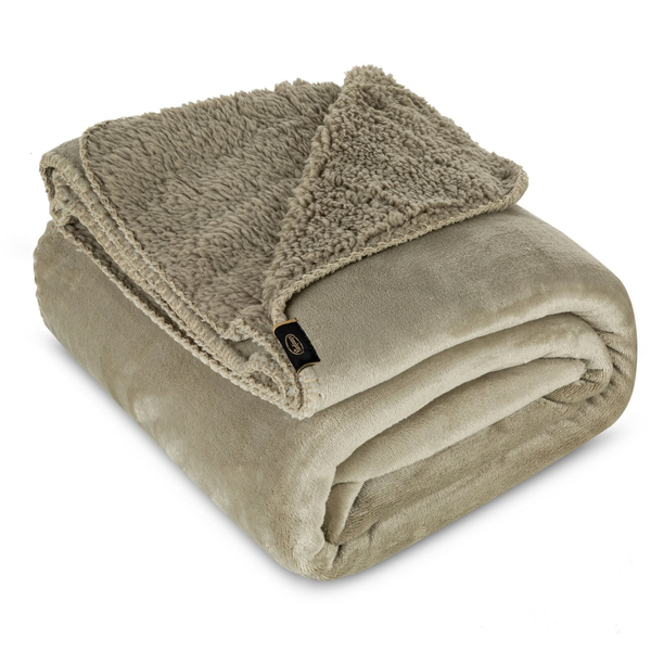 Blanket 150 x 200 Microfiber Two-sided Tedy Beige