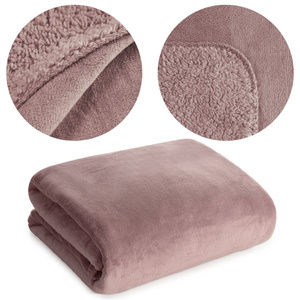70 x 160 Microfiber Blanket Double-Sided Tedy Pink