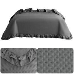 Bedspread 170 x 210 Quilted with Ruffle Rosella 06