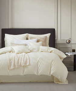 Bedding 140 x 200 2pc Cotton Adamash Ecru