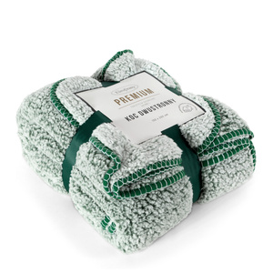 Blanket 70 x 160 Microfiber Lamb Koala Green+White