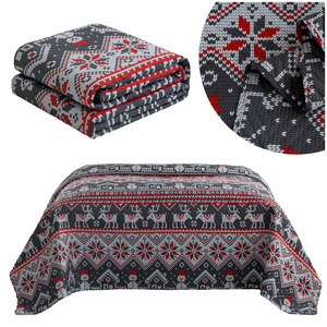 Narzuta 200 x 220 Tłoczona Świąteczna Levent 2960