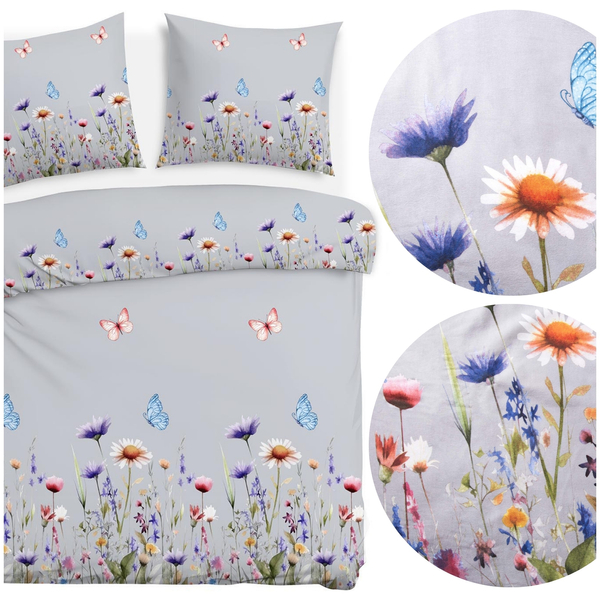 Pościel 220 x 200 3cz Flanela Bawełna Leta 31512/2