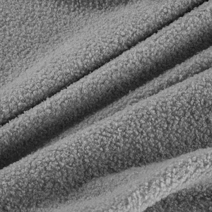 Blanket 200 x 220 Microfiber Boucle Boucle Silver