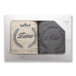 Komplet Ręczników 2szt. 70x140 Carol 34