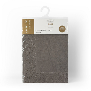 Bathroom Rug 50 x 70 Cotton Nika 06 Graphite