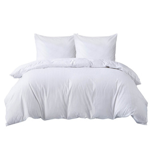 Bedding 160 x 200 3pc Cotton Adamash White