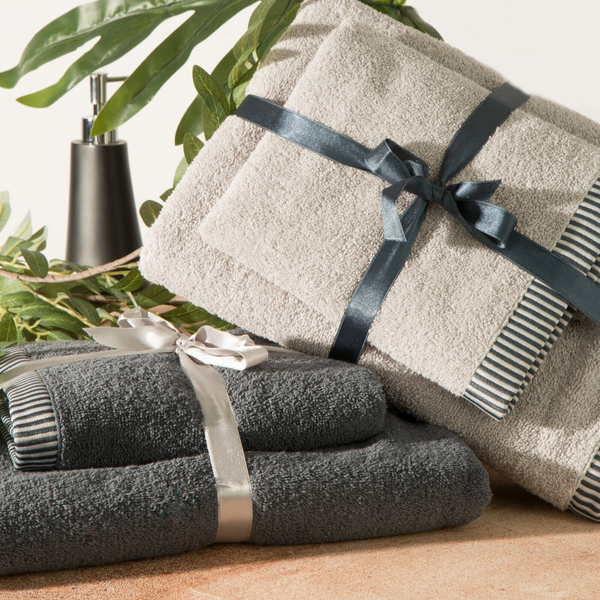 Set of Towels 2 pcs Kos 50x90 70x140 Graphite