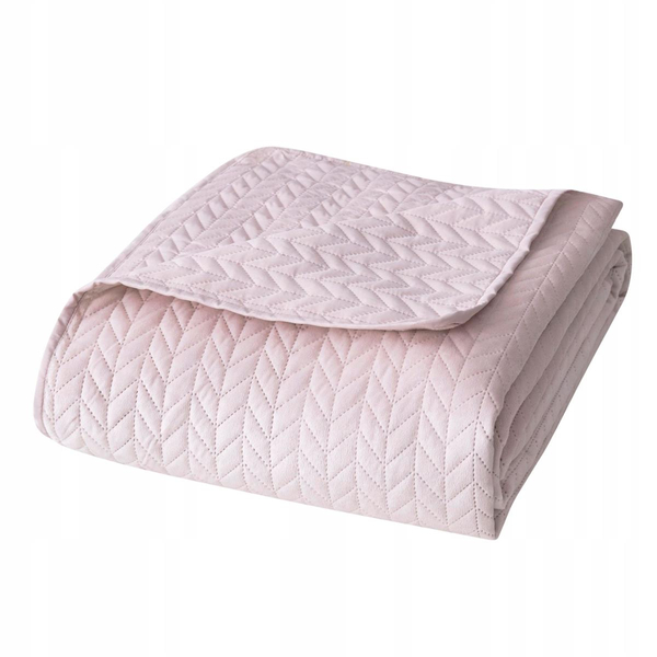 70 x 150 Quilted Velvet Moxie Powder Bedspread