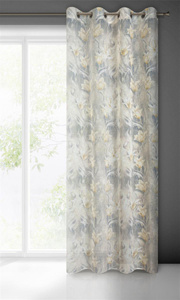 Zasłona 140 x 250 Dekoracyjna Przelotki Ola Srebrn