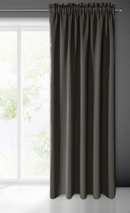 Blackout Logan Tape Curtain 140 x 270 Graphite