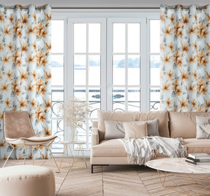 Zasłona 140 x 250 Dekoracyjna Sofia Bia+Rudy