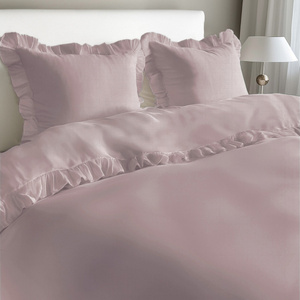 Bedding set 220 x 200 3 pieces Pure Cotton with Ruffle 06
