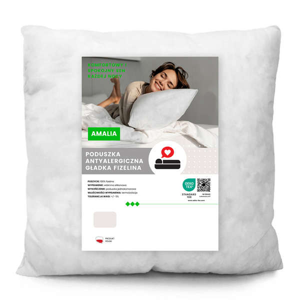 Poduszka Wkład 40 x 40 Fizelinowa Silikon Amalia