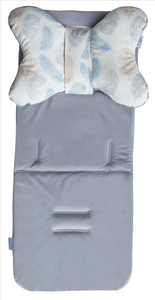 Nakładka do Wózka Bawełniana + Poduszka Iris 08