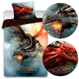 Bedding 160 x 200 Youth 028 Flying Dragon