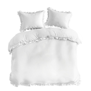 Pościel 160 x 200 3cz Bawełna Pure Z Falbaną 01