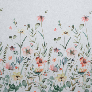 Curtain 140 x 270 Decorative Dolly White+Green