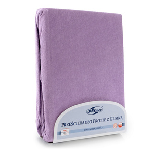 Terry Bed Sheet with Eraser 135_D Light Purple 180x200
