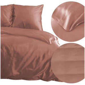 Bedding 220 x 200 3pc Satin Nova3 Marsala