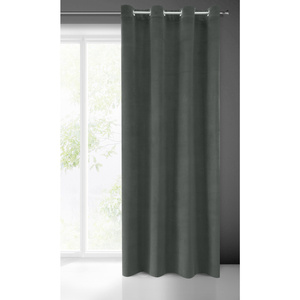 Curtain 140 x 250 Decorative Velvet Milo Graphite