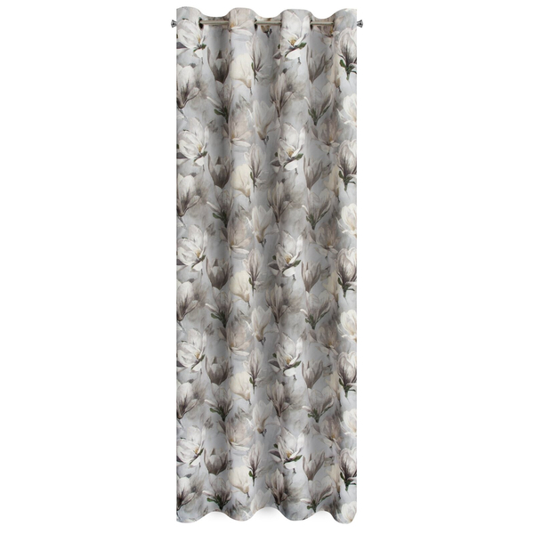 Zasłona 140 x 250 Dekoracyjna Przelotki Lari Sreb