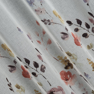 Lavin Curtain with Eyelets 140 x 250 White + Powder Pink