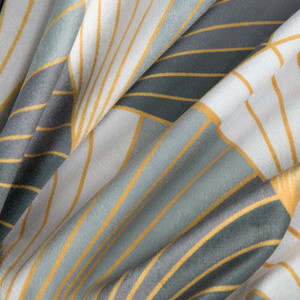 Curtain 140 x 250 Design91 Velvet Gina Silver 