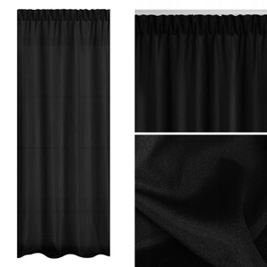 Curtain 140 x 270 Decorative Tape Viva Black