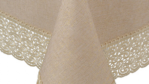 Tablecloth 85 x 85 Guipure pattern 404 Gold