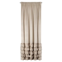 Zasłona 140 x 250 Welwet z Falbaną Dani Beż