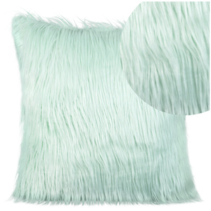 Fur Pillowcase 819 45 x 45 Light Mint