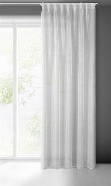 Belissa Decorative Curtain 140 x 300 Tape White