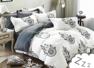 Pościel Satyna Bawełniana Łapacze Snów Dwustronna A1024 200x220PP 4 części