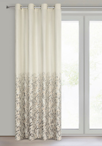 Zasłona 140 x 250 Welwet Przelotki Tori Krem