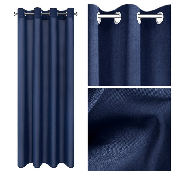 Zasłona Dekoracyjna Rita 140 x 250 Przel Granatowy