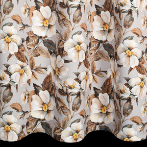 Zasłona 140 x 250 Dekoracyjna Simona Beż+Brąz