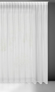 Decorative Curtain Tonia 400 x 300 Tape White