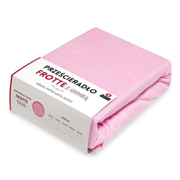 Prześcieradło 80 x 180 Frotte z Gumką Gaja 20