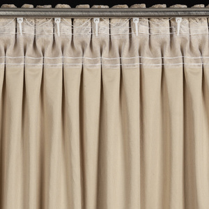 Curtain 135 x 270 Decorative Velvet Tulia Beige