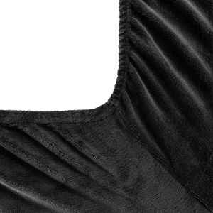 Prześcieradło 140 x 200 Polarowe Flano Czarny