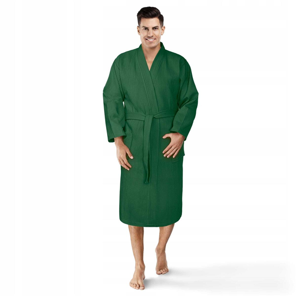 Kimono Gofer Cotton Robe Unisex XS Bottle