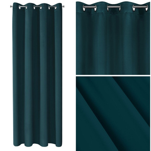 Curtain 135 x 250 Decorative Blackout Logan Petrol