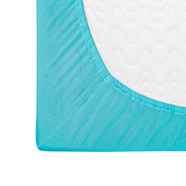 Jersey sheet with elastic 011_D Turquoise 200x220