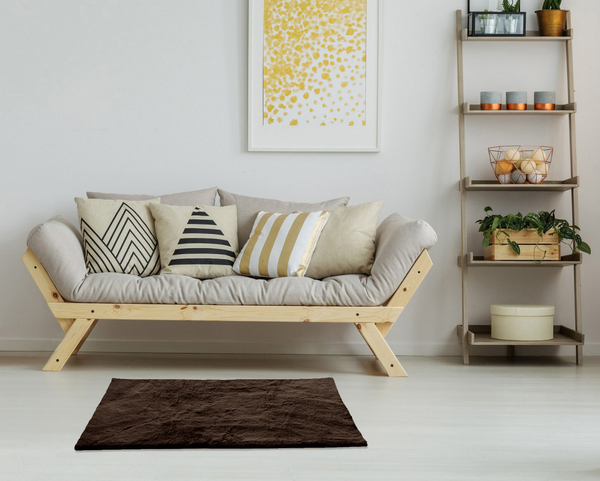 Rug 60 x 90 Soft Plush Fur Rabbit 106