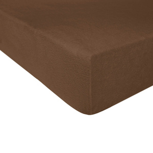 Terry sheet with elastic 045_D Chocolate 120x200
