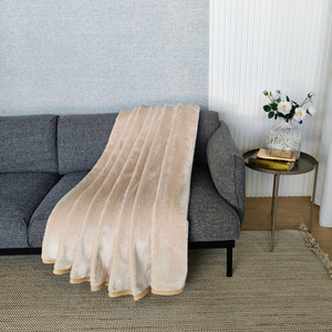 Blanket 160 x 200 Acrylic Solid Warm Yasemin 06