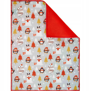 38 x 51 Teddy Bear Christmas Dish Drying Mat